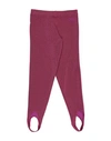 Circus Hotel Woman Leggings Fuchsia Size 10 Viscose, Polyamide, Polyester In Pink