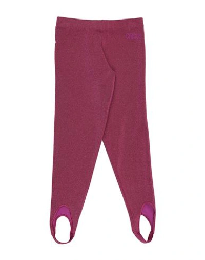 Circus Hotel Woman Leggings Fuchsia Size 8 Viscose, Polyamide, Polyester In Pink