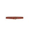 Lee Woman Belt Tan Size 38 Soft Leather In Brown