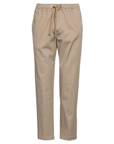 Hinnominate Man Pants Khaki Size Xxl Cotton, Elastane In Beige