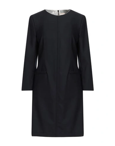 Semicouture Woman Mini Dress Midnight Blue Size 8 Polyester, Virgin Wool, Elastane