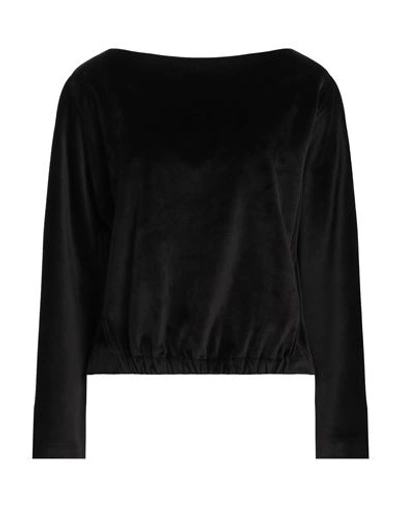 Rrd Woman Sweatshirt Black Size 2 Polyester, Elastane