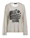 Twinset Woman Sweater Beige Size L Viscose, Metal, Polyamide