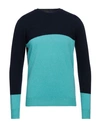 Drumohr Man Sweater Midnight Blue Size 44 Cashmere