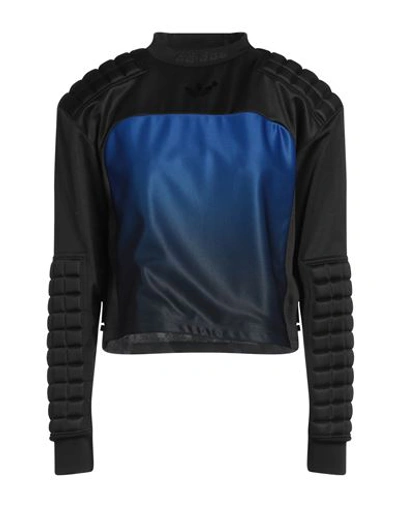 Adidas Originals Woman Sweatshirt Blue Size 6 Recycled Polyester
