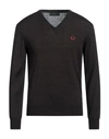 FRED PERRY FRED PERRY MAN SWEATER LEAD SIZE M WOOL