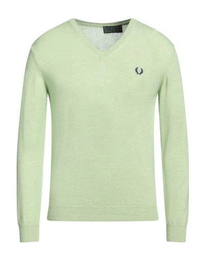 Fred Perry Man Sweater Light Green Size M Wool
