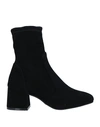 Stuart Weitzman Woman Ankle Boots Black Size 6.5 Soft Leather