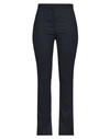 Ottod'ame Woman Pants Midnight Blue Size 2 Polyester, Virgin Wool, Rayon, Synthetic Fibers, Metallic