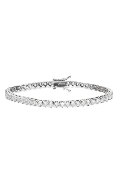 Shymi Round Cubic Zirconia Tennis Bracelet In Silver