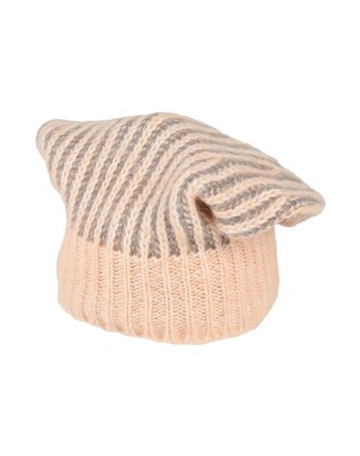 Manila Grace Woman Hat Light Pink Size Onesize Polyester, Acrylic, Wool, Mohair Wool, Polyamide