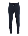 Paul Smith Cotton Lounge Trousers Ribbed Ankles In Blue