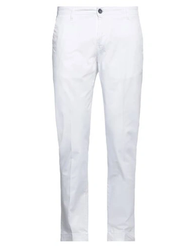 Moro Man Pants White Size 38 Cotton, Elastane