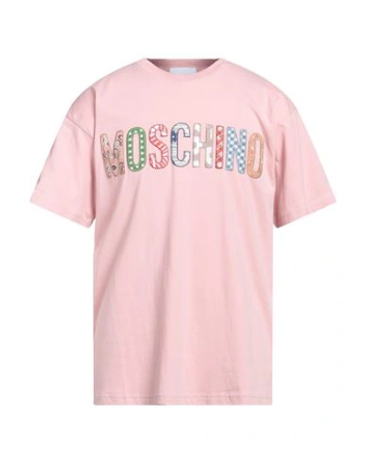 Moschino Man T-shirt Pink Size Xl Cotton