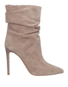 Paris Texas Woman Ankle Boots Sand Size 7 Soft Leather In Beige