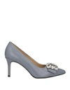 Marian Woman Pumps Grey Size 11 Soft Leather