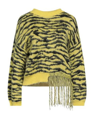 Suoli Woman Sweater Lime Green Size 8 Synthetic Fibers, Wool, Mohair Wool, Viscose, Cashmere In Green