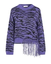 Suoli Woman Sweater Purple Size 4 Synthetic Fibers, Wool, Mohair Wool, Viscose, Cashmere