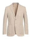 L.b.m 1911 L. B.m. 1911 Man Suit Jacket Beige Size 38 Cotton, Linen In Beige
