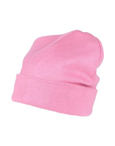 Soho-t Woman Hat Pastel Pink Size S Viscose, Polyester, Polyamide