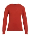 Armani Exchange Man Sweater Tomato Red Size S Cotton, Cashmere, Polyamide, Elastane