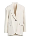 Brunello Cucinelli Elegant White Single-breasted Blazer In White