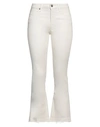 Dondup Woman Pants Light Grey Size 30 Cotton, Elastomultiester, Elastane In Beige