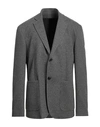Dondup Man Blazer Grey Size 46 Polyester, Viscose, Polyamide, Elastane