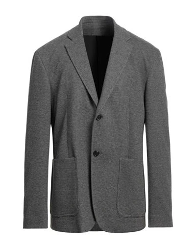 Dondup Man Blazer Grey Size 46 Polyester, Viscose, Polyamide, Elastane