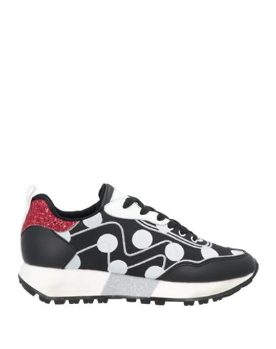 Manila Grace Woman Sneakers Black Size 7 Polyamide, Soft Leather