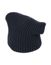 Aragona Woman Hat Navy Blue Size Onesize Cashmere In Navy Blue