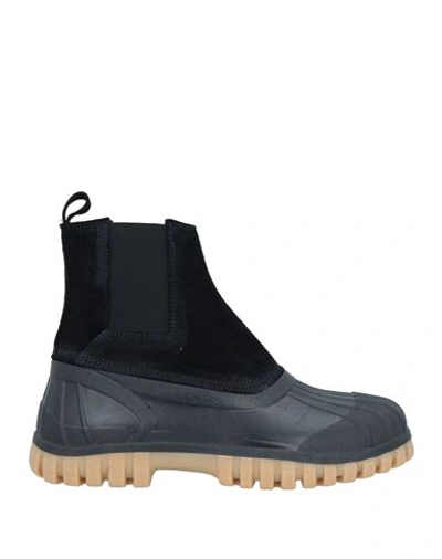 Diemme Man Ankle Boots Black Size 7 Soft Leather, Rubber