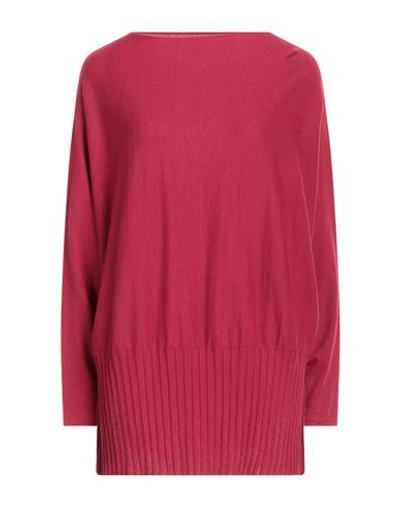 Liviana Conti Woman Sweater Magenta Size L Virgin Wool