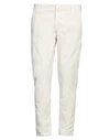 Berna Man Pants Ivory Size 34 Cotton, Elastane In White