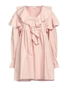 Bohelle Woman Short Dress Pink Size 6 Cotton
