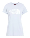 THE NORTH FACE THE NORTH FACE W S/S EASY TEE WOMAN T-SHIRT LIGHT GREY SIZE M COTTON
