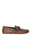 Tod's Man Loafers Chocolate Brown Size 6.5 Leather In Brown