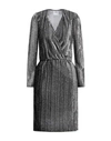 Vetements Woman Midi Dress Silver Size Xs Rayon, Lurex In Silver