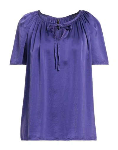 Manila Grace Woman Blouse Purple Size 12 Silk