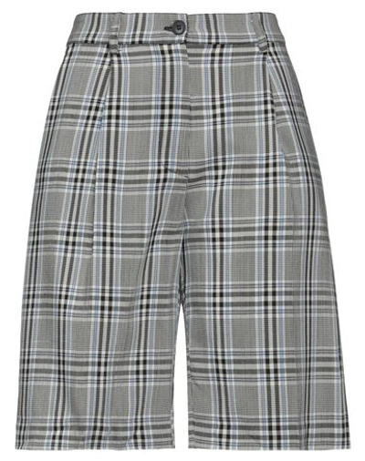 8pm Woman Shorts & Bermuda Shorts Light Grey Size S Viscose, Wool