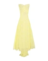 Blumarine Woman Long Dress Yellow Size 6 Polyamide