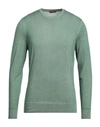 Drumohr Man Sweater Sage Green Size 38 Super 140s Wool