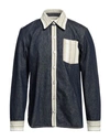 Wales Bonner Miles Denim Shirt In Blue