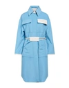 Sfizio Studio Woman Coat Azure Size 2 Virgin Wool, Polyamide, Cashmere In Blue