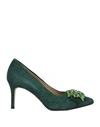 Marian Woman Pumps Dark Green Size 10 Soft Leather
