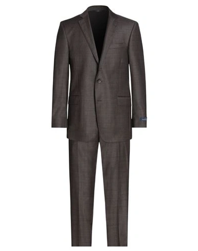 Brooks Brothers Man Suit Lead Size 48 Wool In Grey