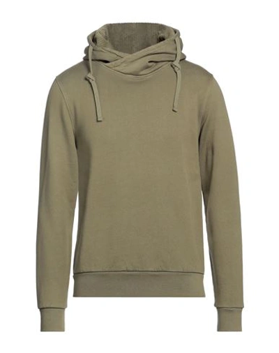 04651/a Trip In A Bag Man Sweatshirt Military Green Size M Organic Cotton, Cotton, Elastane