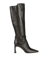 Liu •jo Woman Boot Black Size 8 Soft Leather In Black