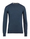 Giulio Corsari Man Sweater Slate Blue Size Xxl Merino Wool, Acrylic
