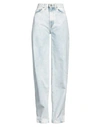 Vicolo Woman Jeans Blue Size M Cotton, Tencel In Blue